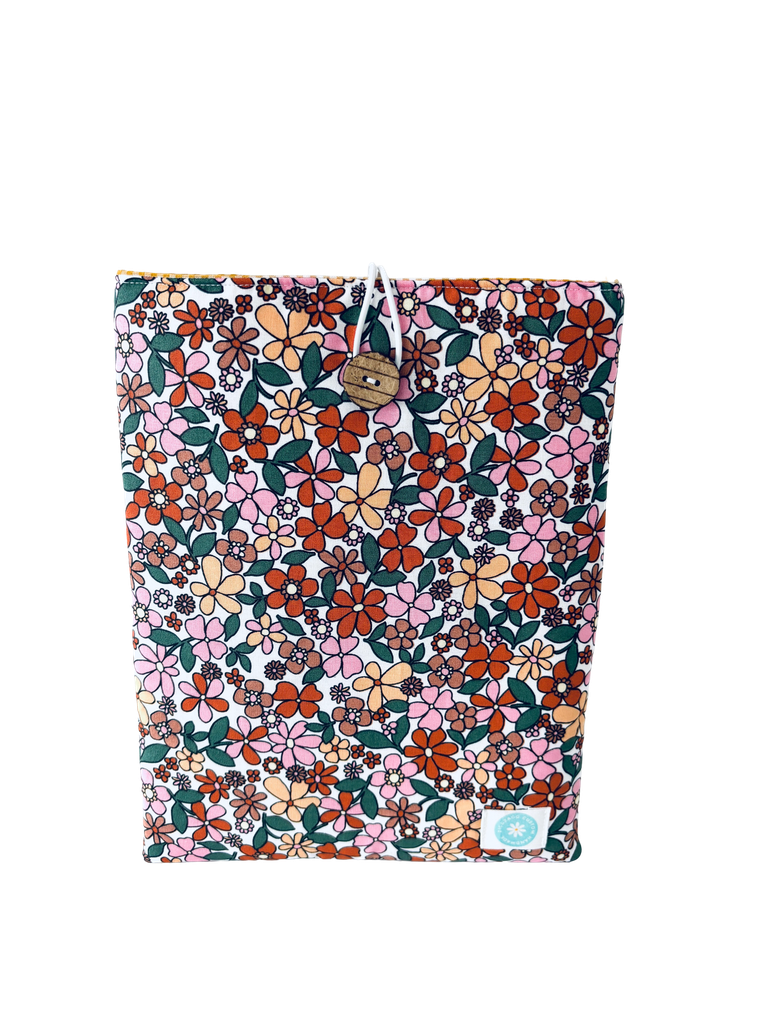 Funda de libro flores 