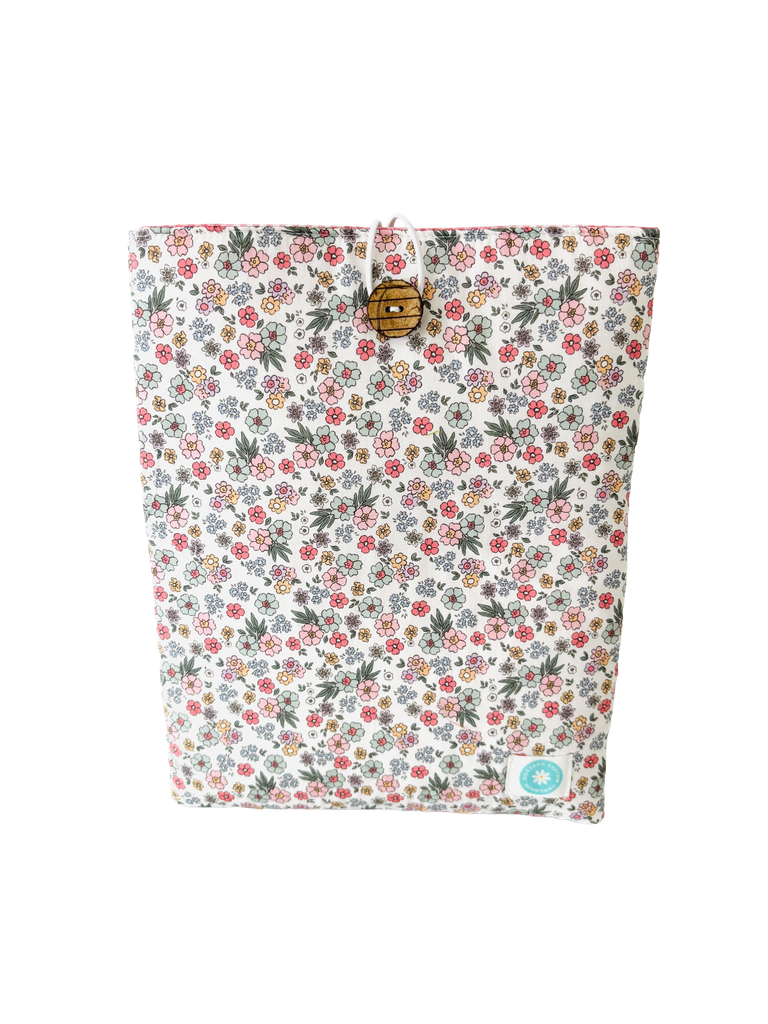 Funda de libro flores pastel (Verde)