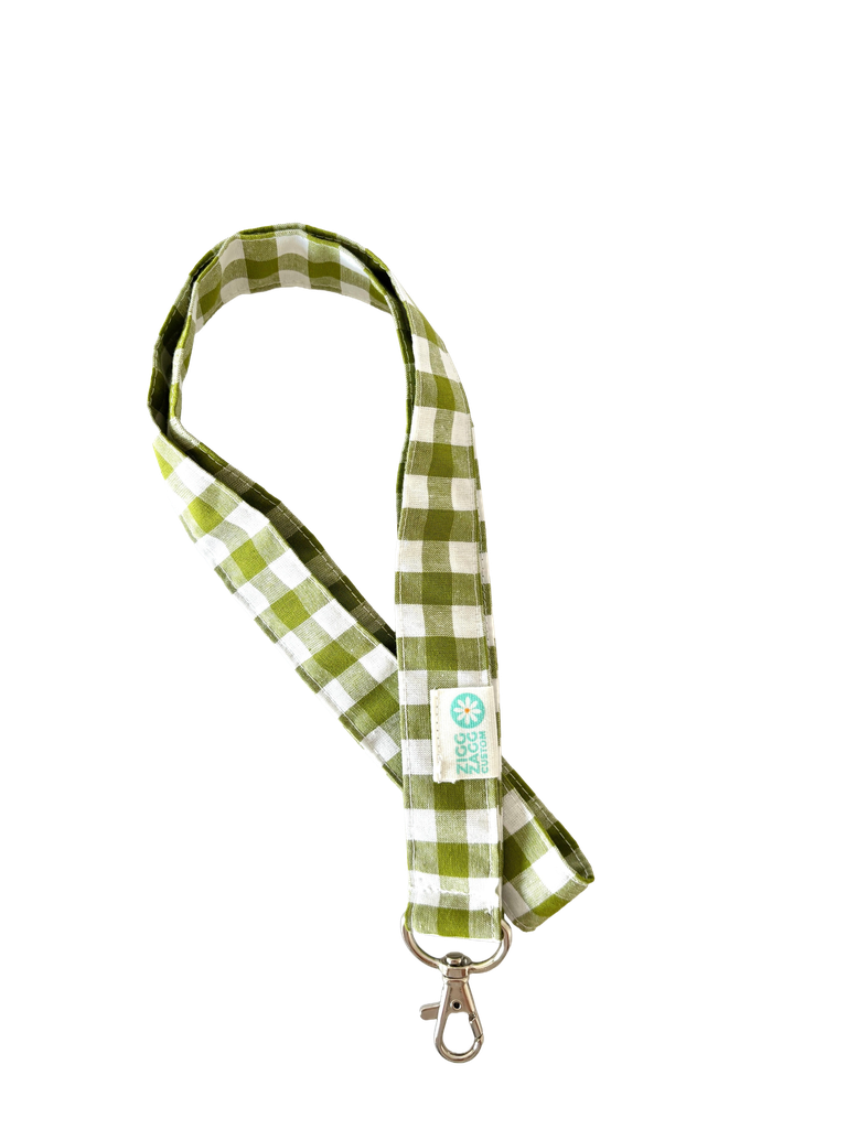 Cuelga llaves vichy verde