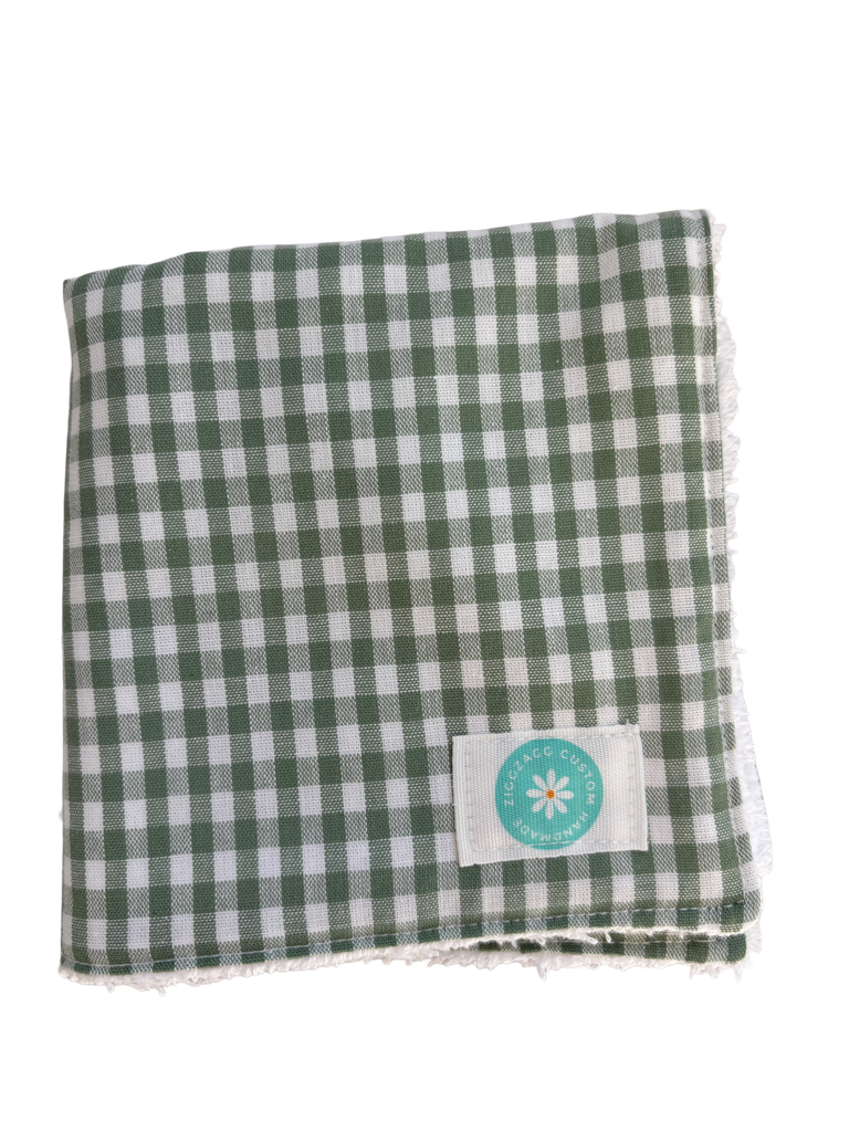 Mini toalla babitas  vichy verde
