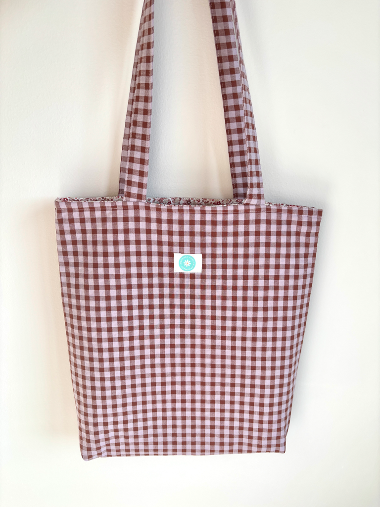 Tote bag vichy Burdeos