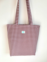 Tote bag vichy Burdeos