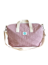 Bolsa maternidad vichy rosa